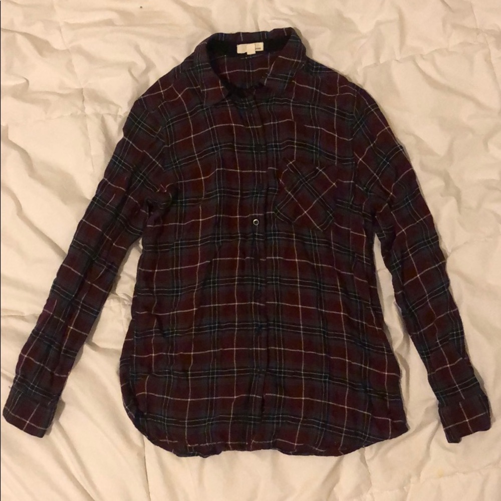 Purple Plaid Shirt